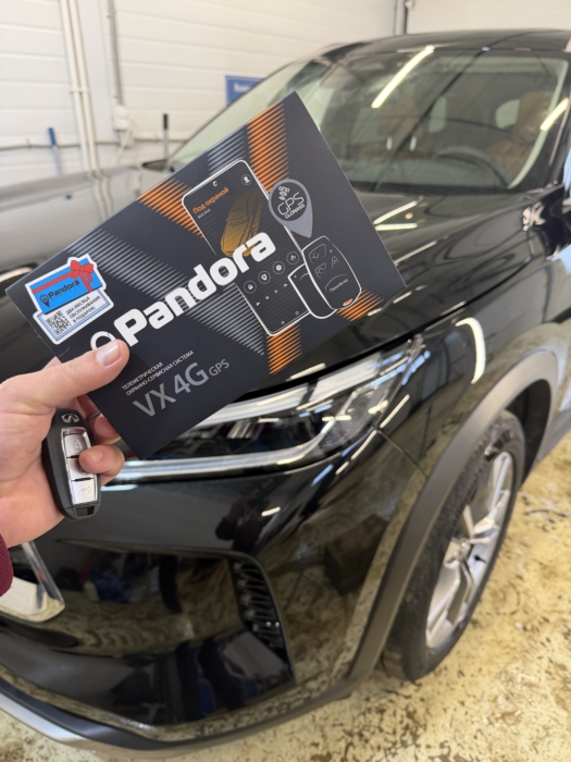 Установка автосигнализации Pandora VX4G GPS с автозапуском на Infiniti QX60