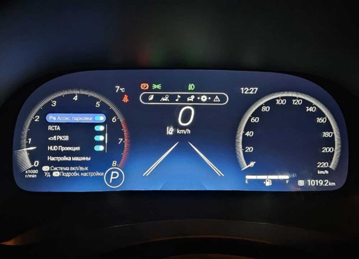 Русификация штатной цифровой приборной панели Toyota Sienna 2021-н.в.